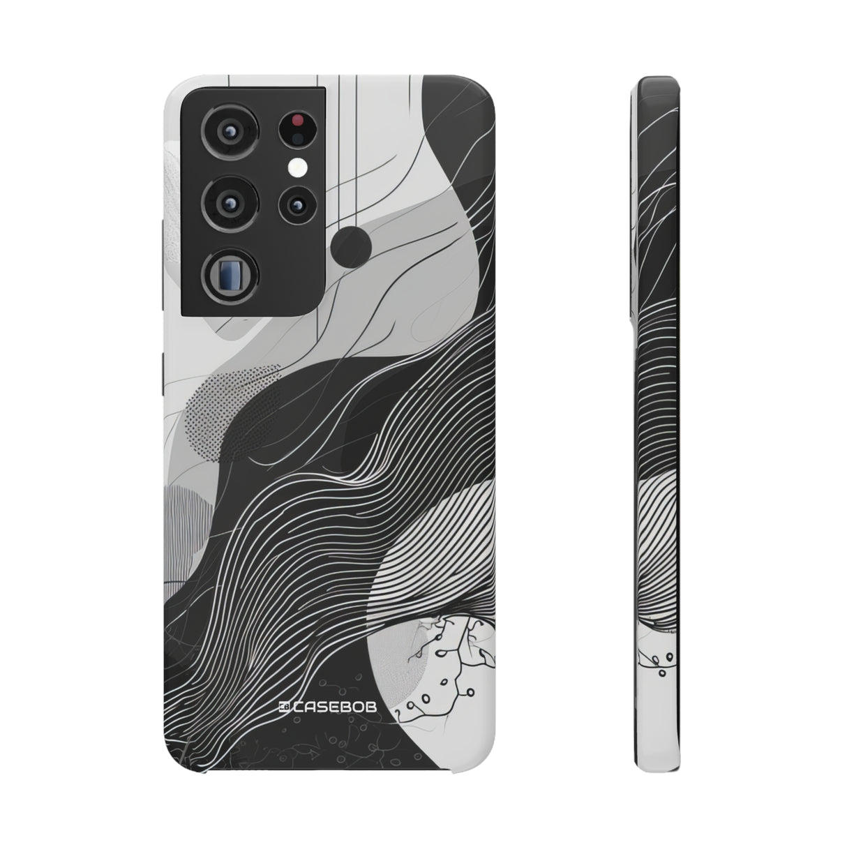 Monochrome Elegance | Slim Phone Case for Samsung