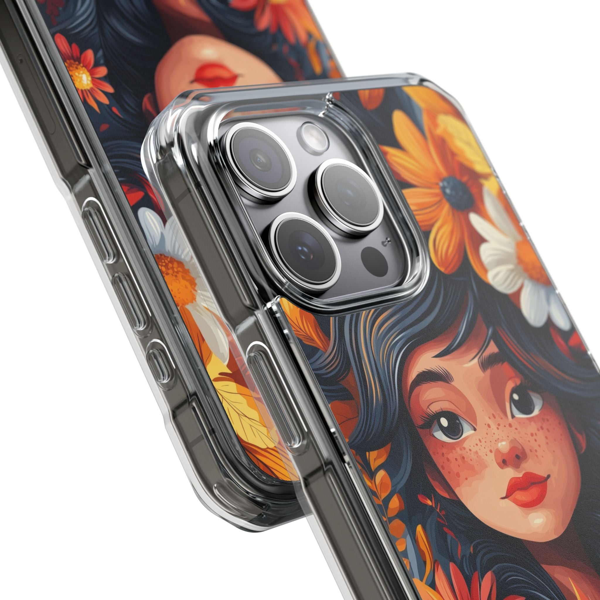 Floral Girl Smiles iPhone Case - Impact