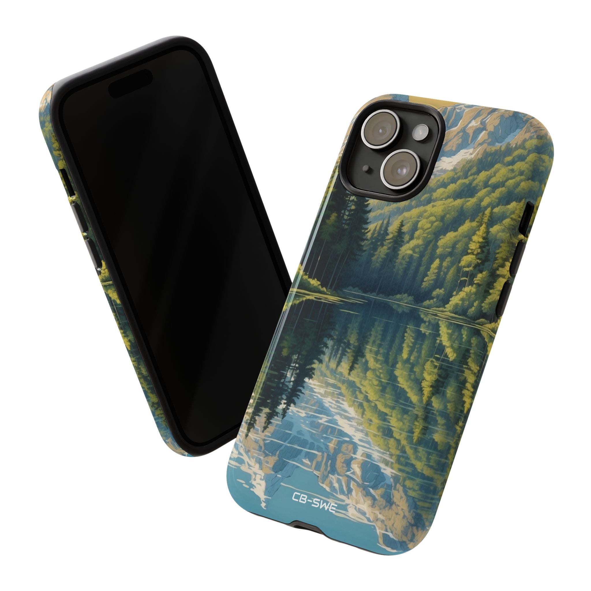 Mountain Peaks Reflect - iPhone Case