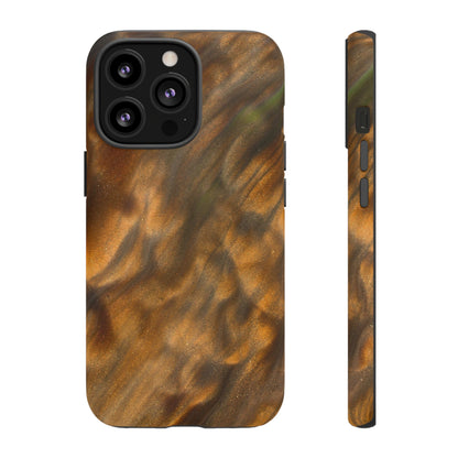 Gold Sand Ink Art iPhone Case (Protective) iPhone 13 Pro Matte Phone Case