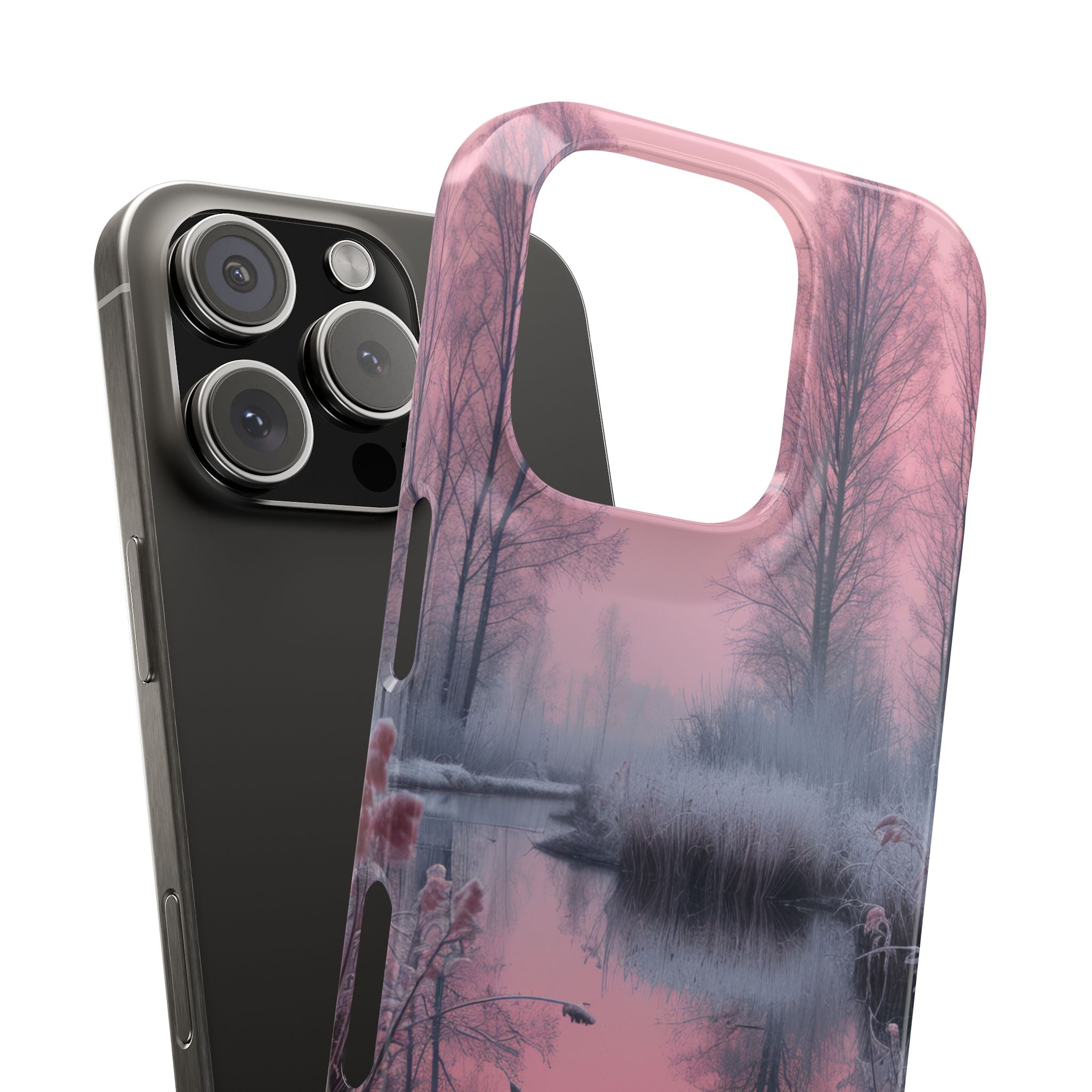 Pink Serenity Case - Slim iPhone 16 Phone Case