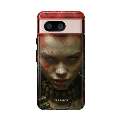 Red Spike Gaze Google Pixel 8 Case - Tough
