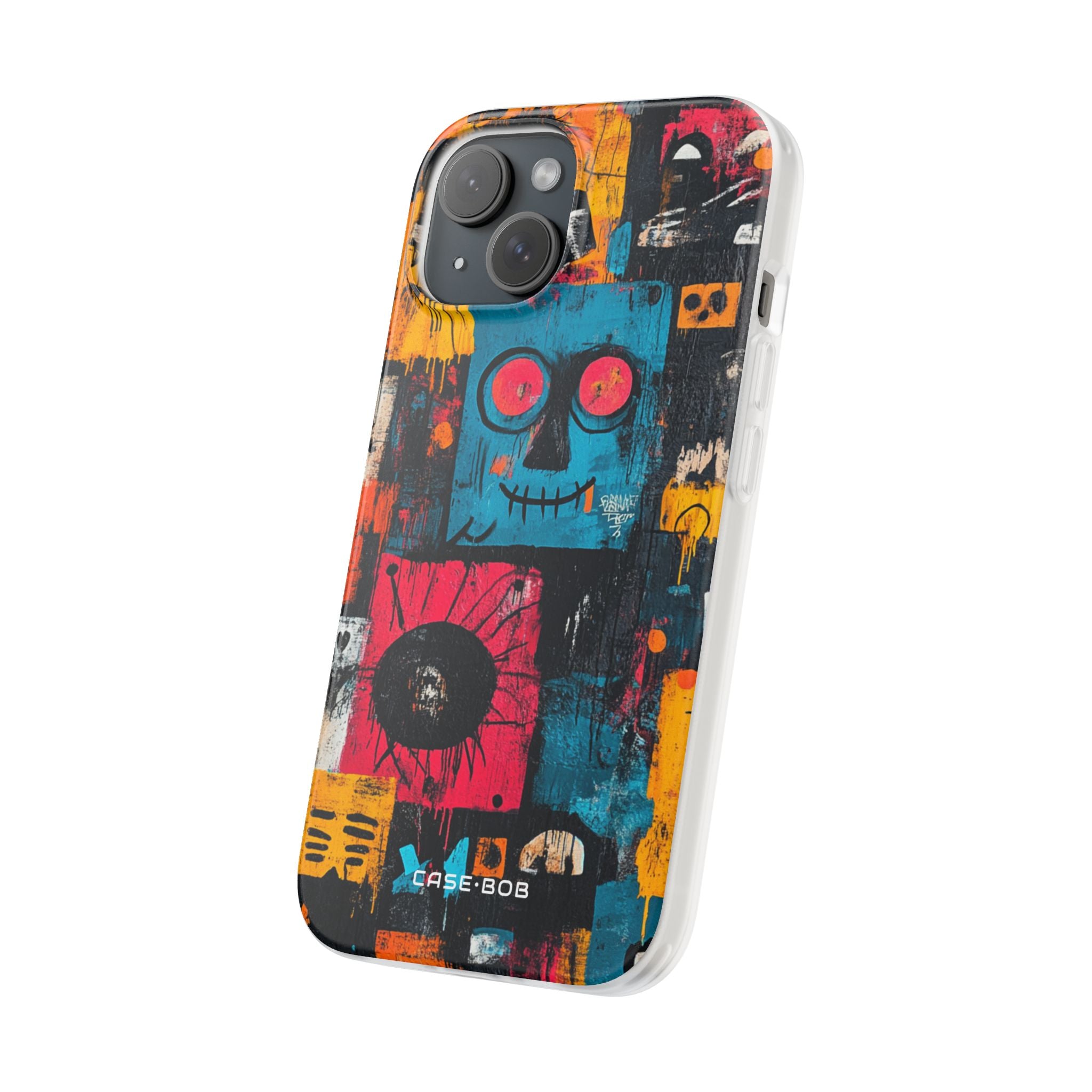 Blue Stitch Smile iPhone 15 Case - Soft