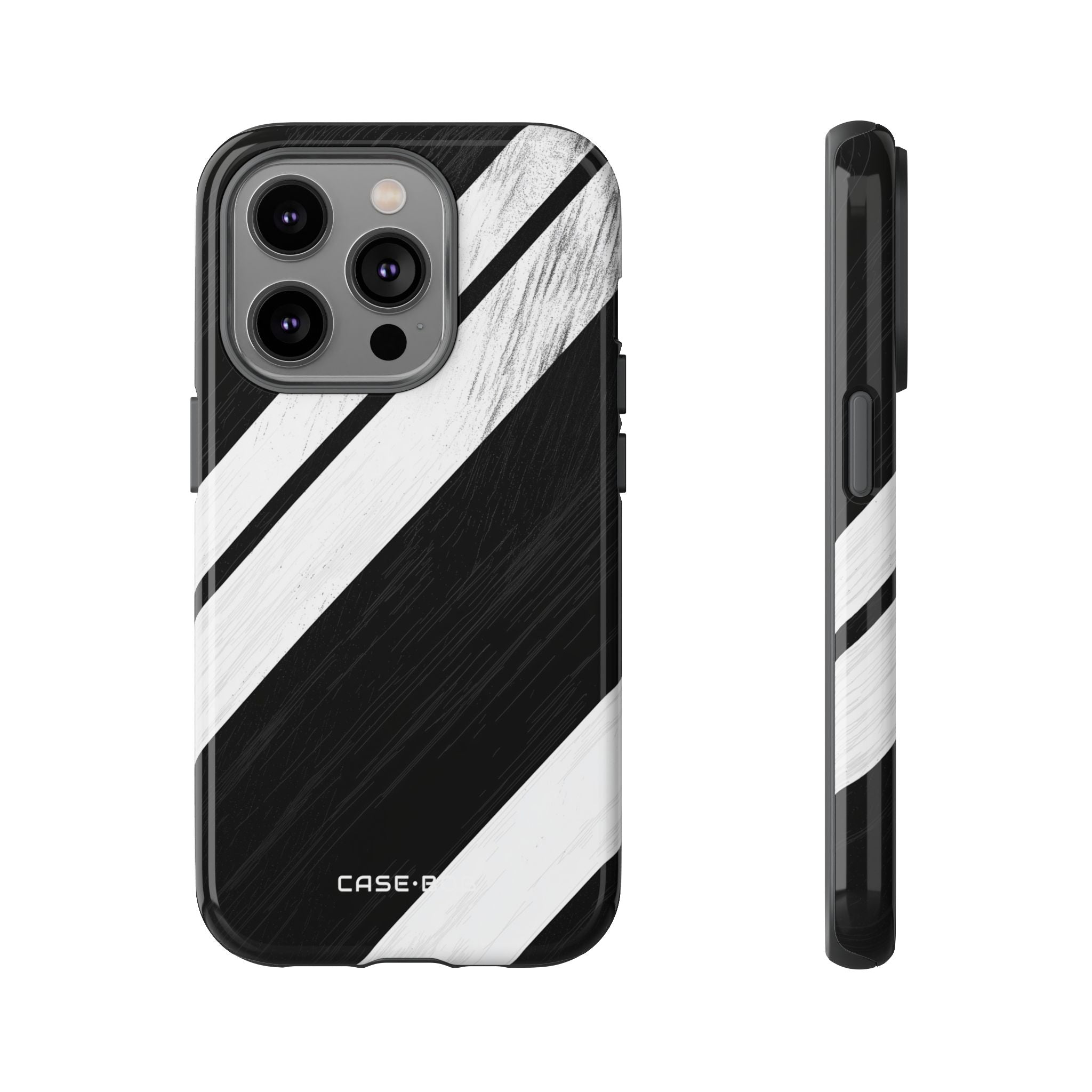 Distressed Stripe Motion iPhone 14 Pro Case - Tough