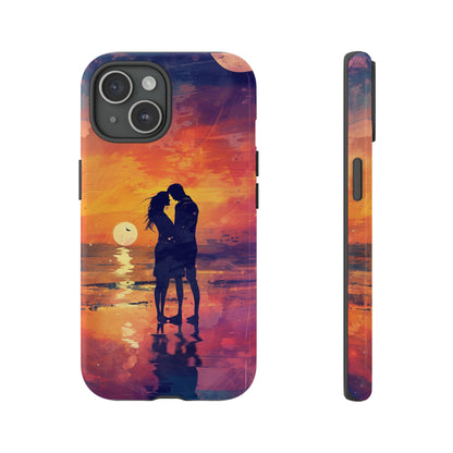 Seaside Sunset Embrace - Protective Phone Case