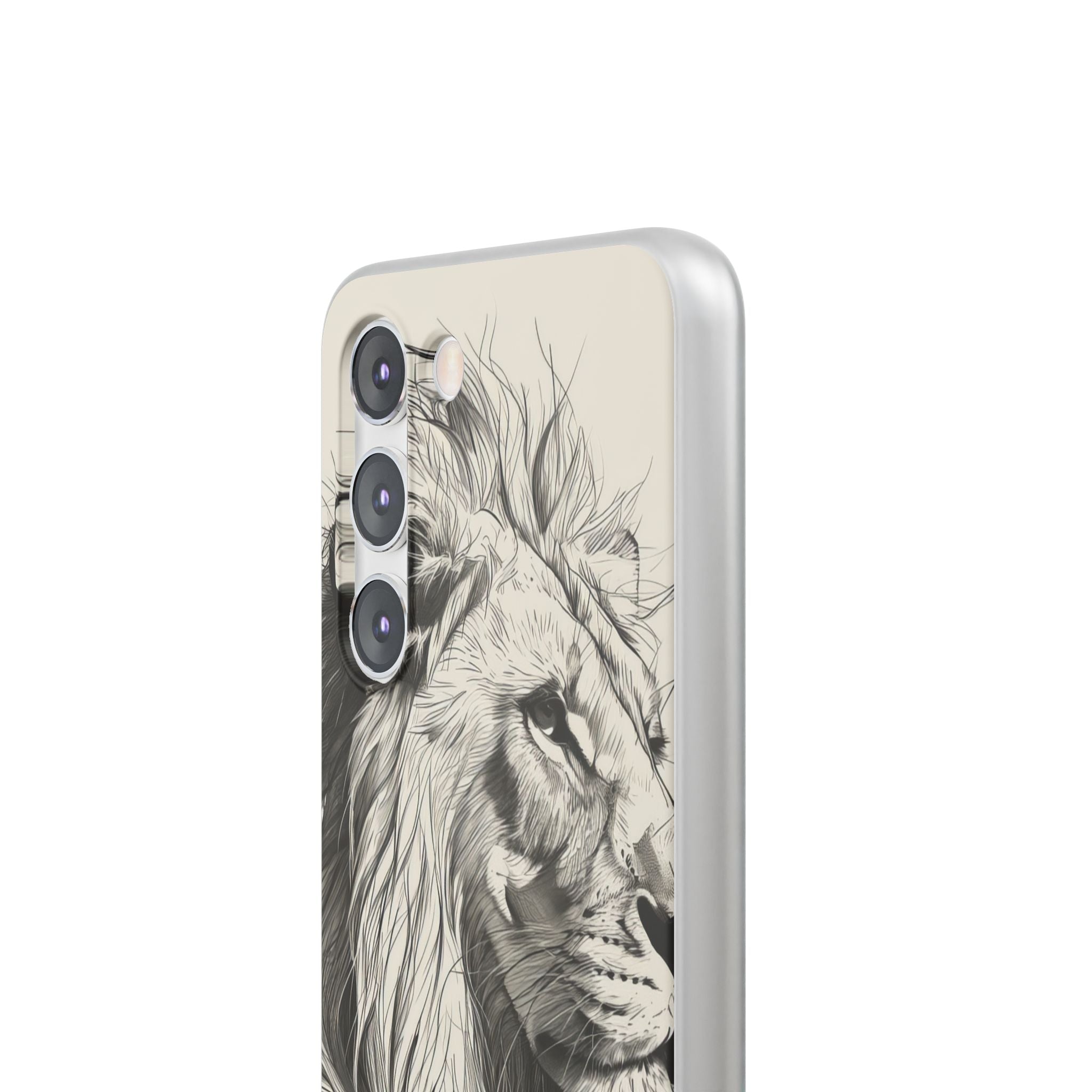 Majestic Linework Lion | Flexible Phone Case for Samsung Galaxy