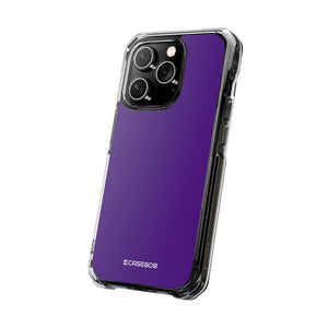 Indigo Color | Phone Case for iPhone (Clear Impact Case - Magnetic)