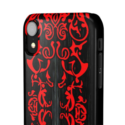 Gothic Crimson Symmetry  iPhone X - Slim Phone Case