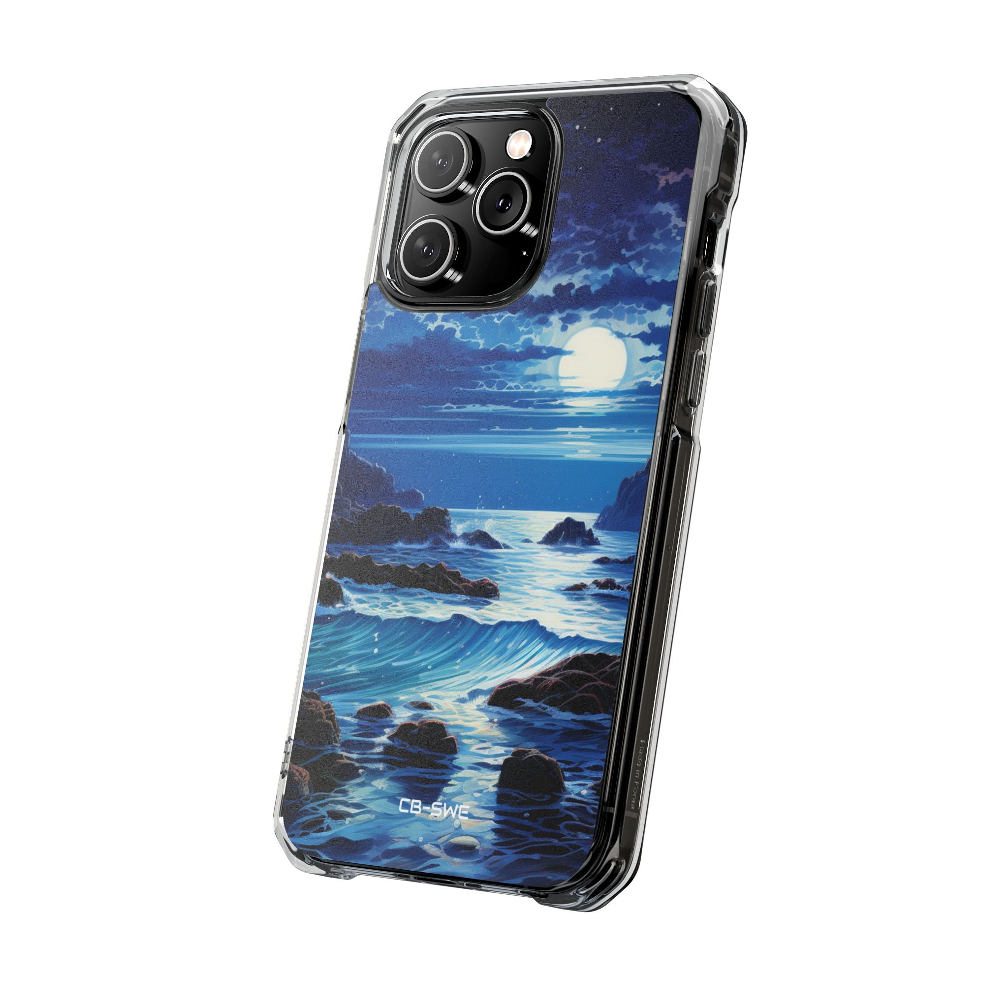 Moonlit Sea Dance iPhone Case - Impact