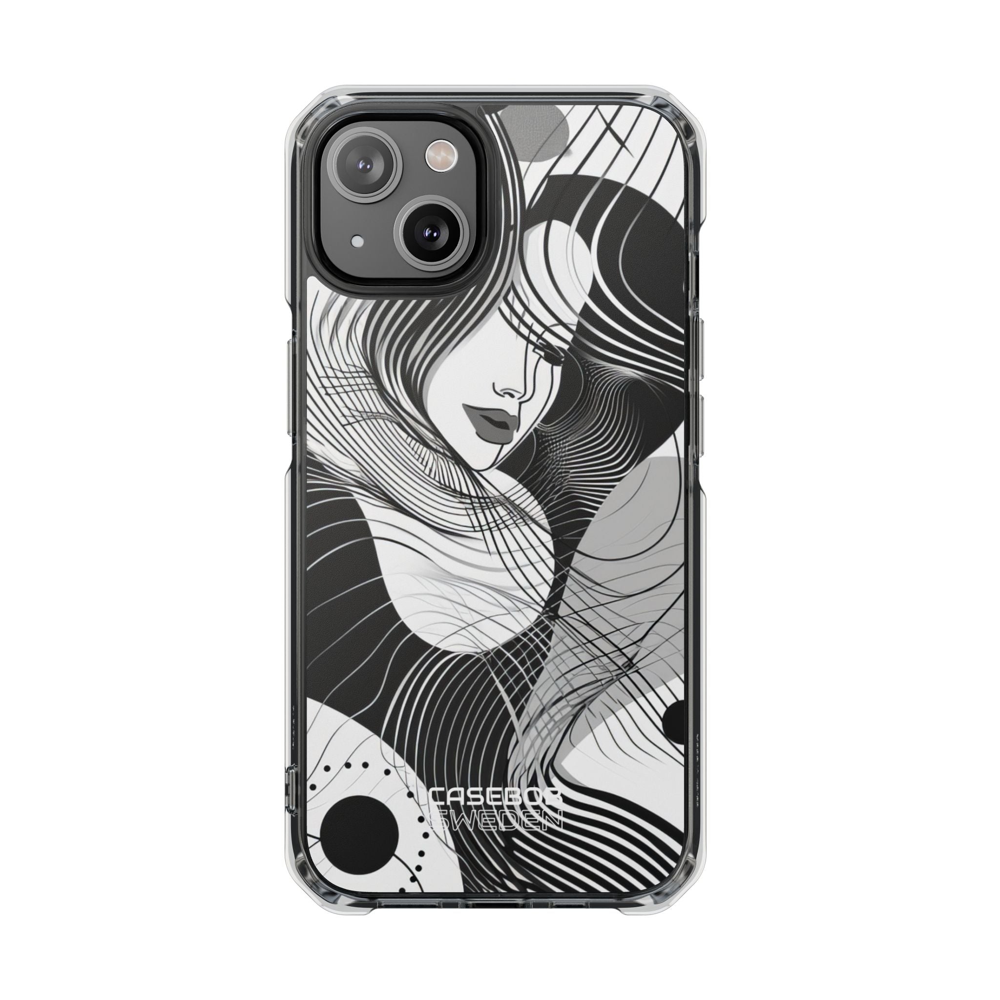 Orange Wave Motion iPhone 14 - Impact Clear+
