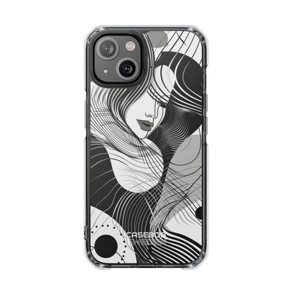 Orange Wave Motion iPhone 14 - Impact Clear+