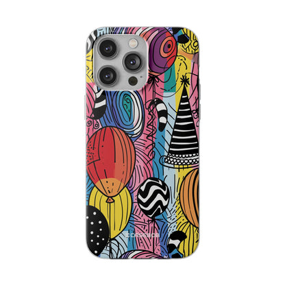 Vibrant Party Whimsy | Flexible Phone Case for iPhone