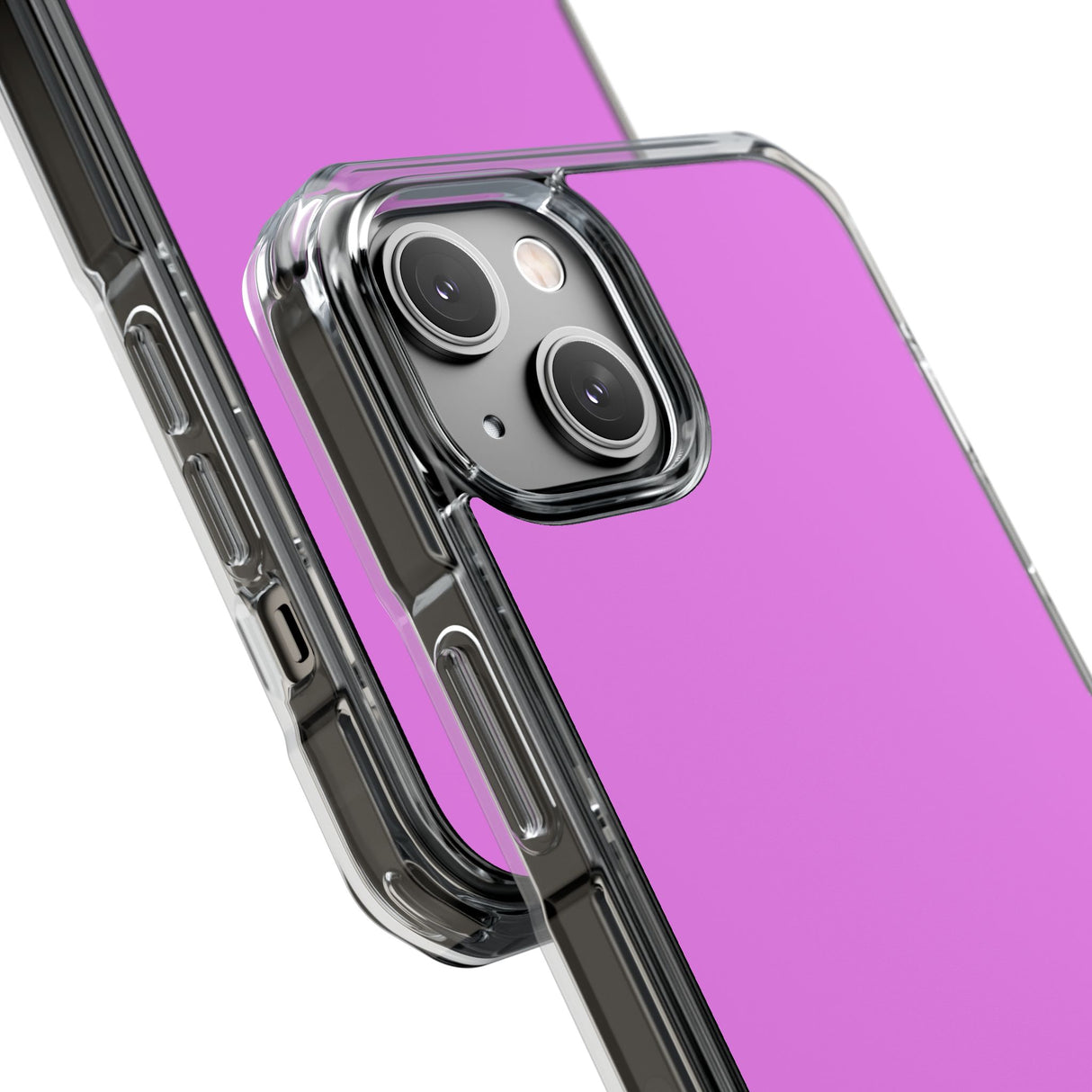 Violett | Handyhülle für iPhone (Clear Impact Case - Magnetisch) 