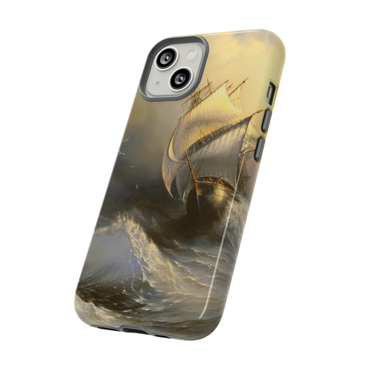 Oil painting - Ancient sailing vessel - Protective Phone Case