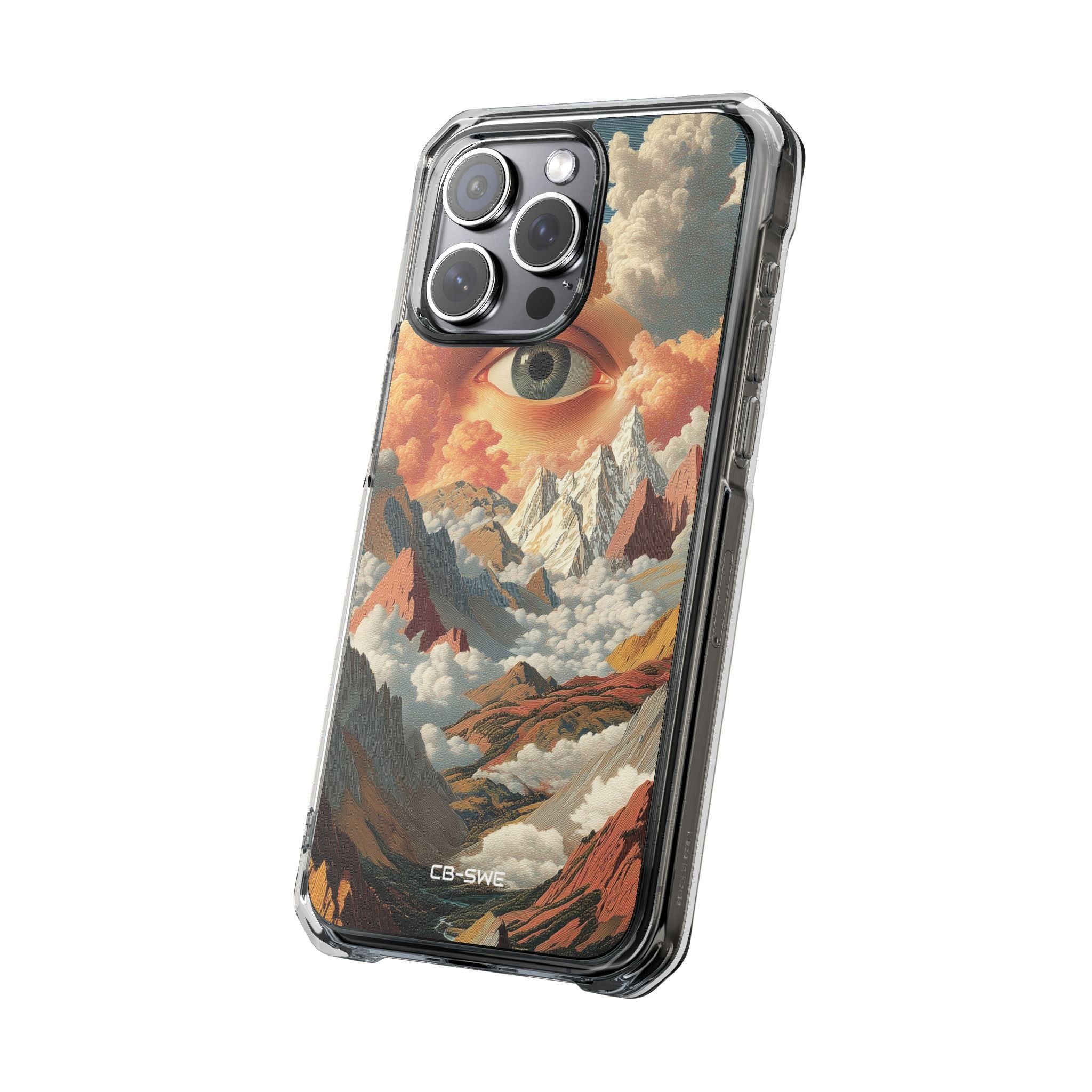 Eye Reflects Mountains iPhone Case - Impact
