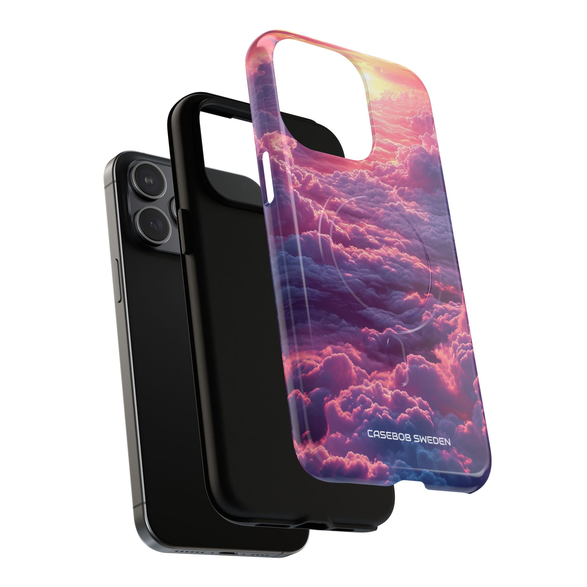 Pink Purple Clouds - Tough + MagSafe® iPhone 15 Phone Case