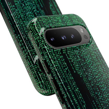 Cyber Green Cascade Google Pixel 9 - Tough Phone Case