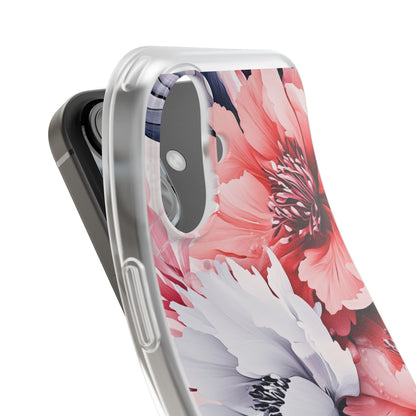 Coral Bloom iPhone 16 Case - Soft