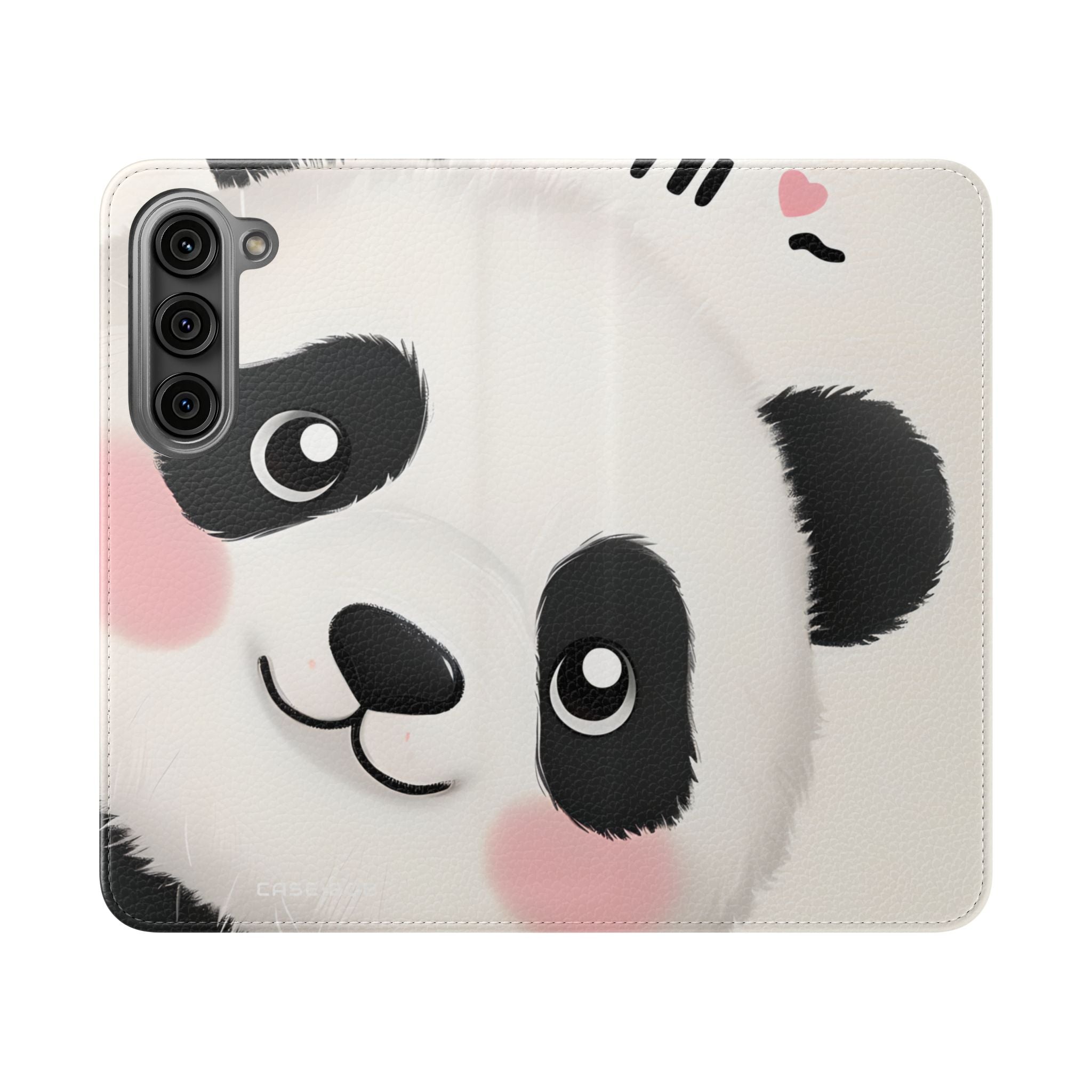Kurkistava Panda Posliini - Samsung S23 Case - Lompakkotasku