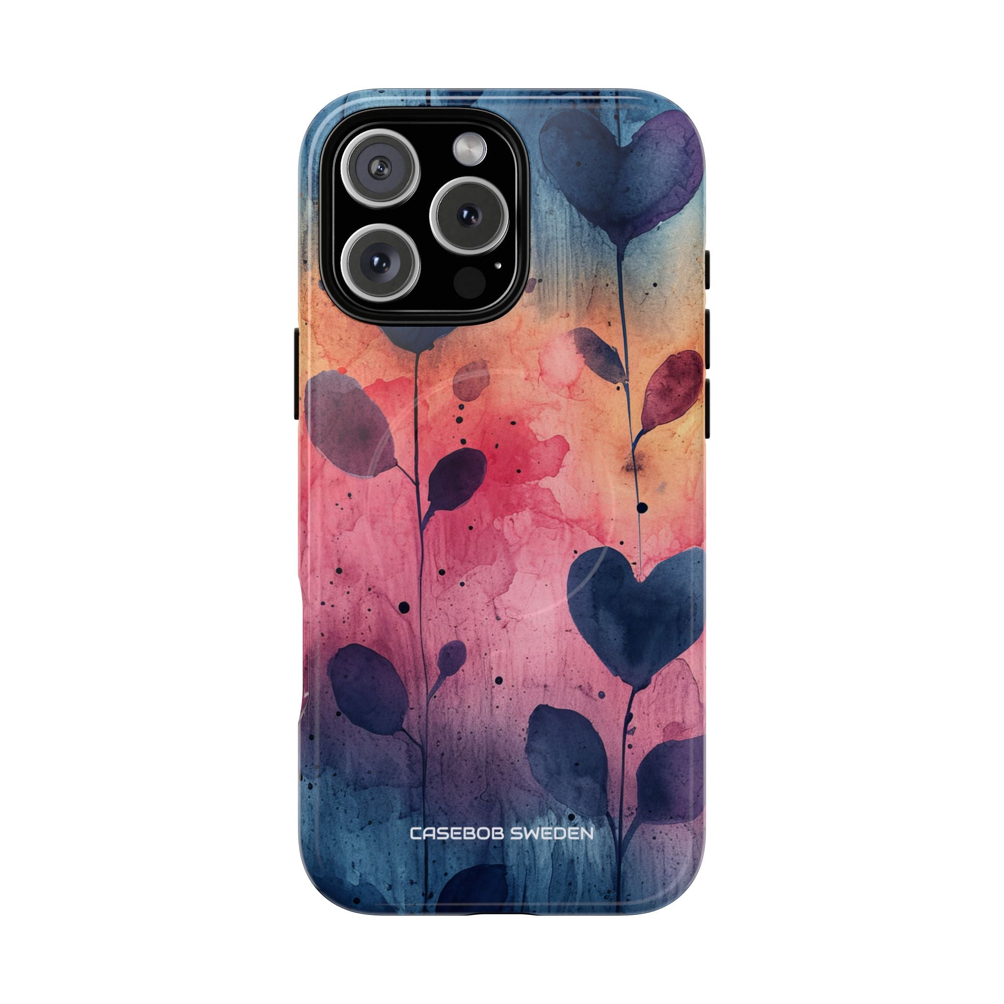 Watercolor Heart Art - Tough + MagSafe® iPhone 16 Phone Case