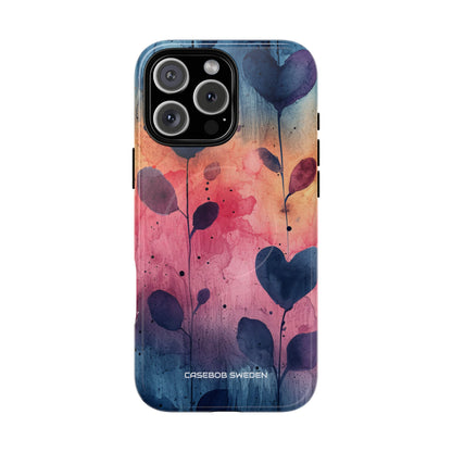 Watercolor Heart Art - Tough + MagSafe® iPhone 16 Phone Case