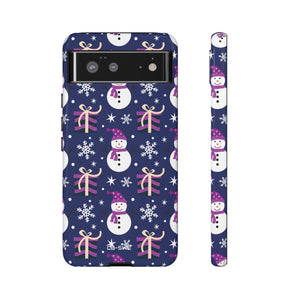Snowmen Celebrate Joy - Google Pixel Case