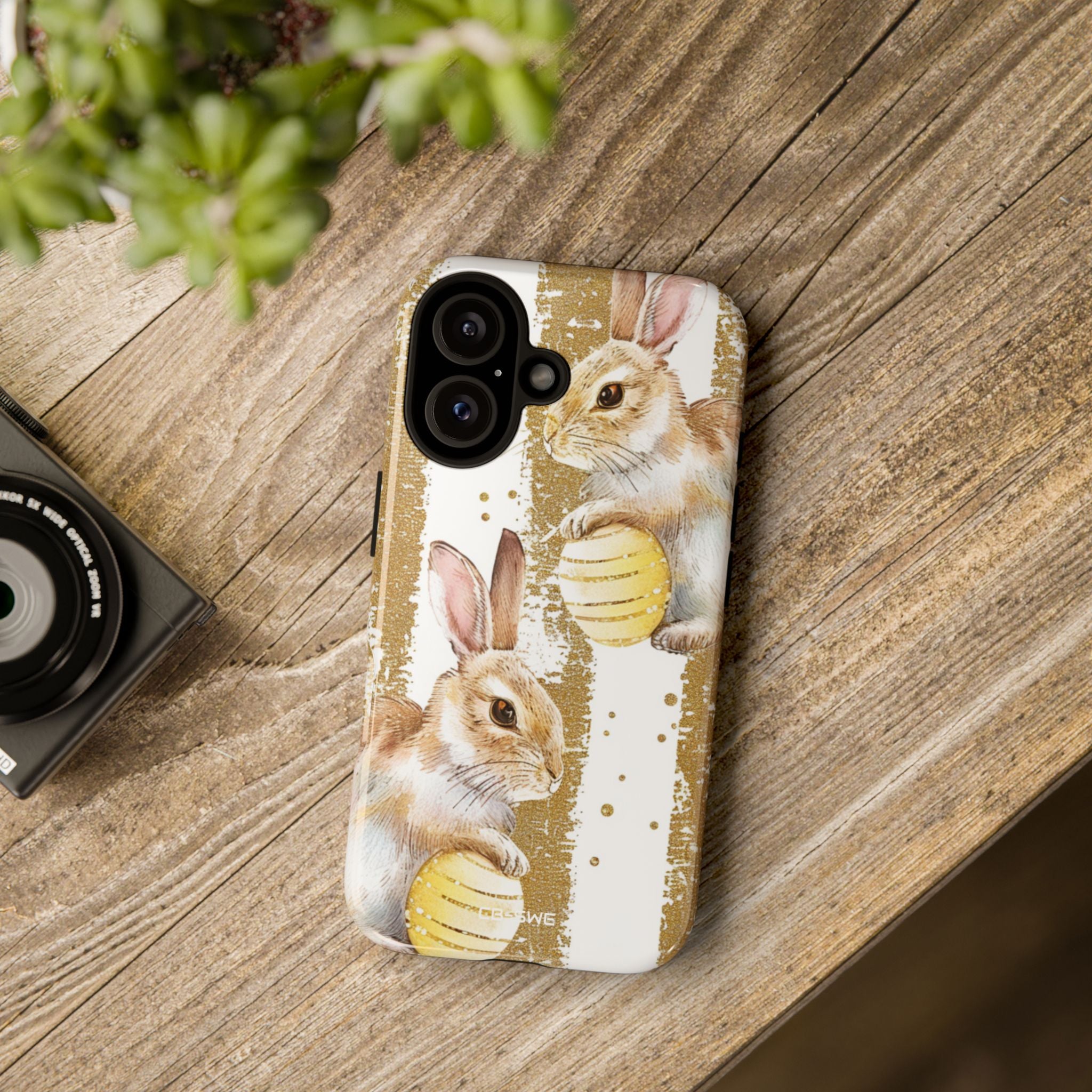Bunnies Hold Eggs - iPhone Case