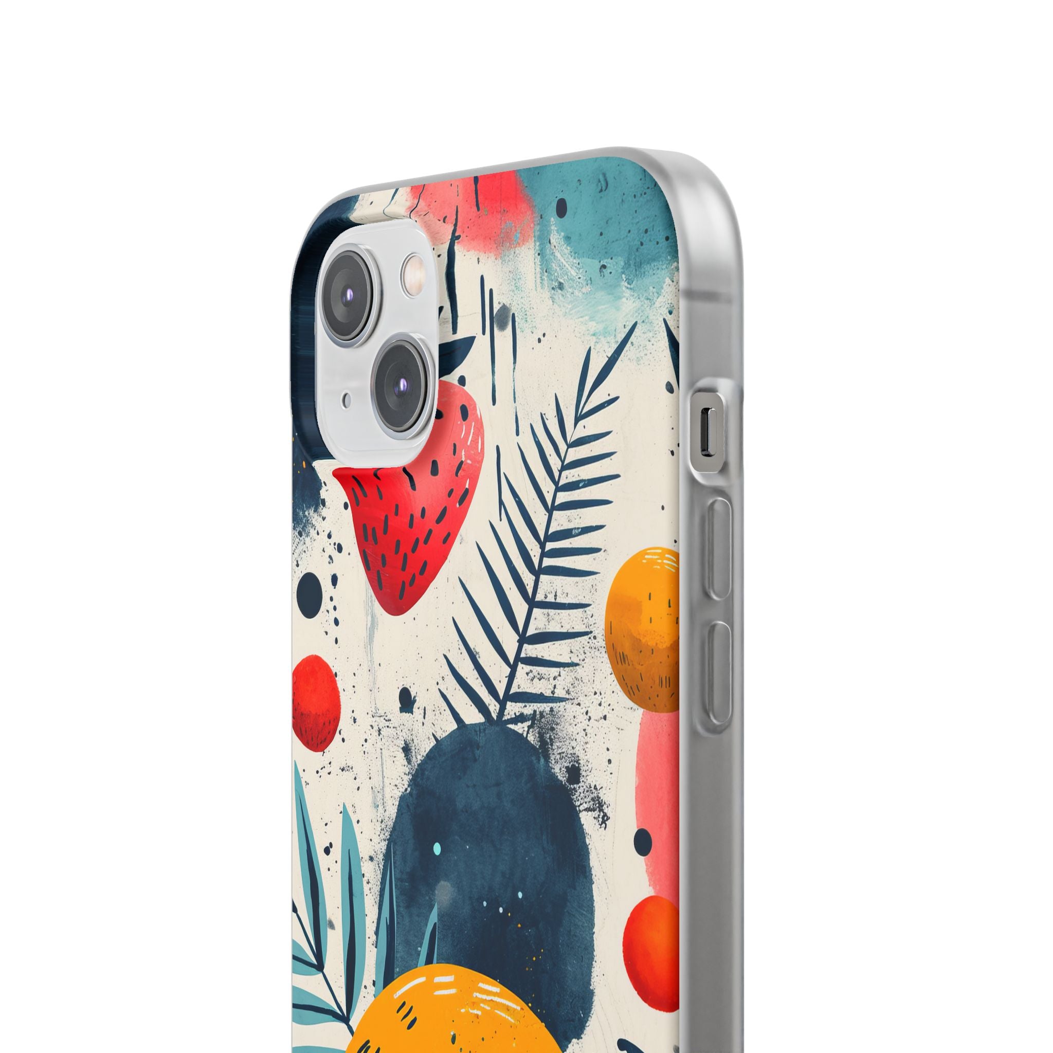 Vibrant Fruit Canvas - Flexi iPhone 14 Phone Case