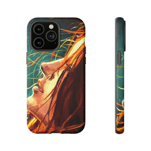 Oil Painting - Girl at Night - Protective Phone Case