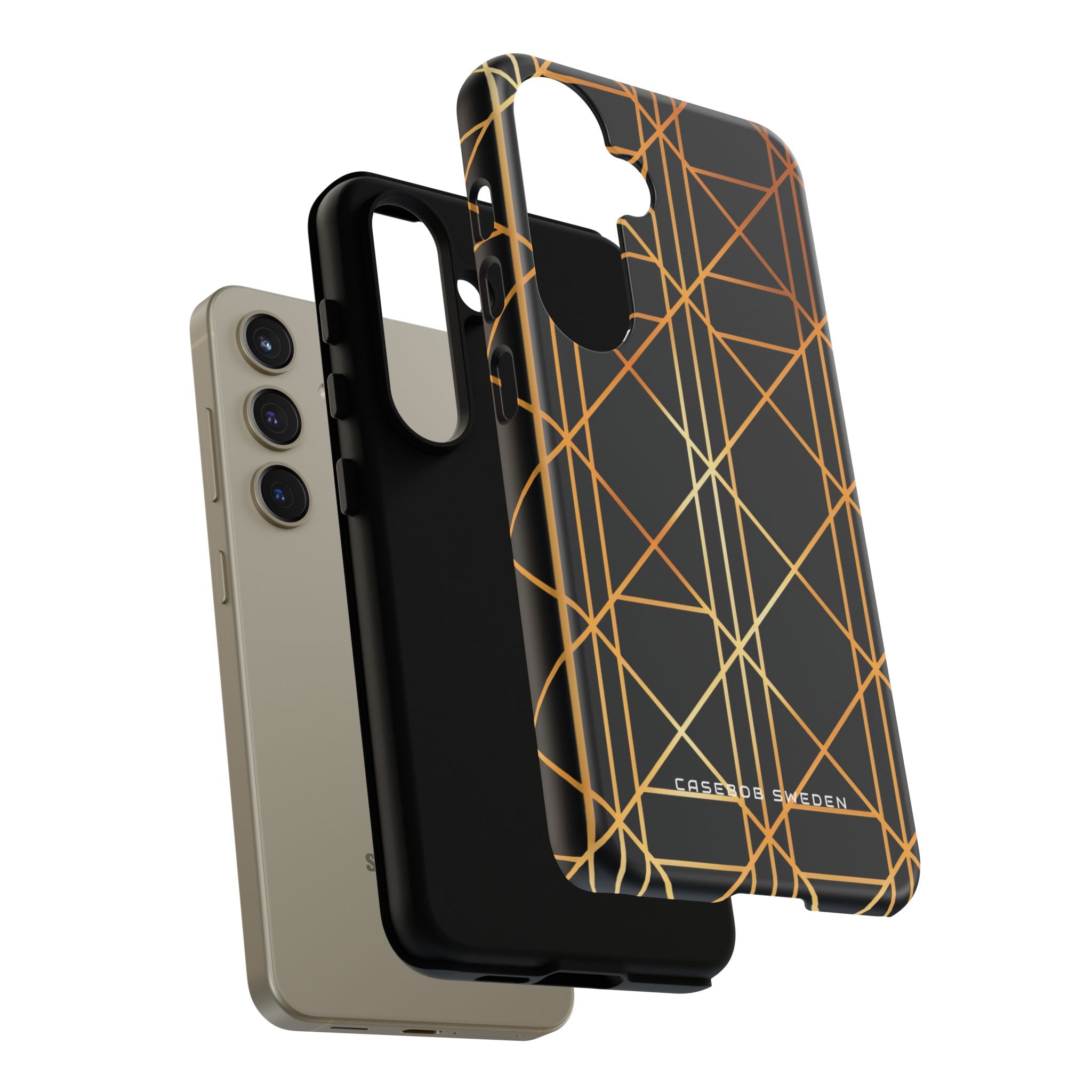 Golden Geometric Elegance Samsung S24 - Tough Phone Case