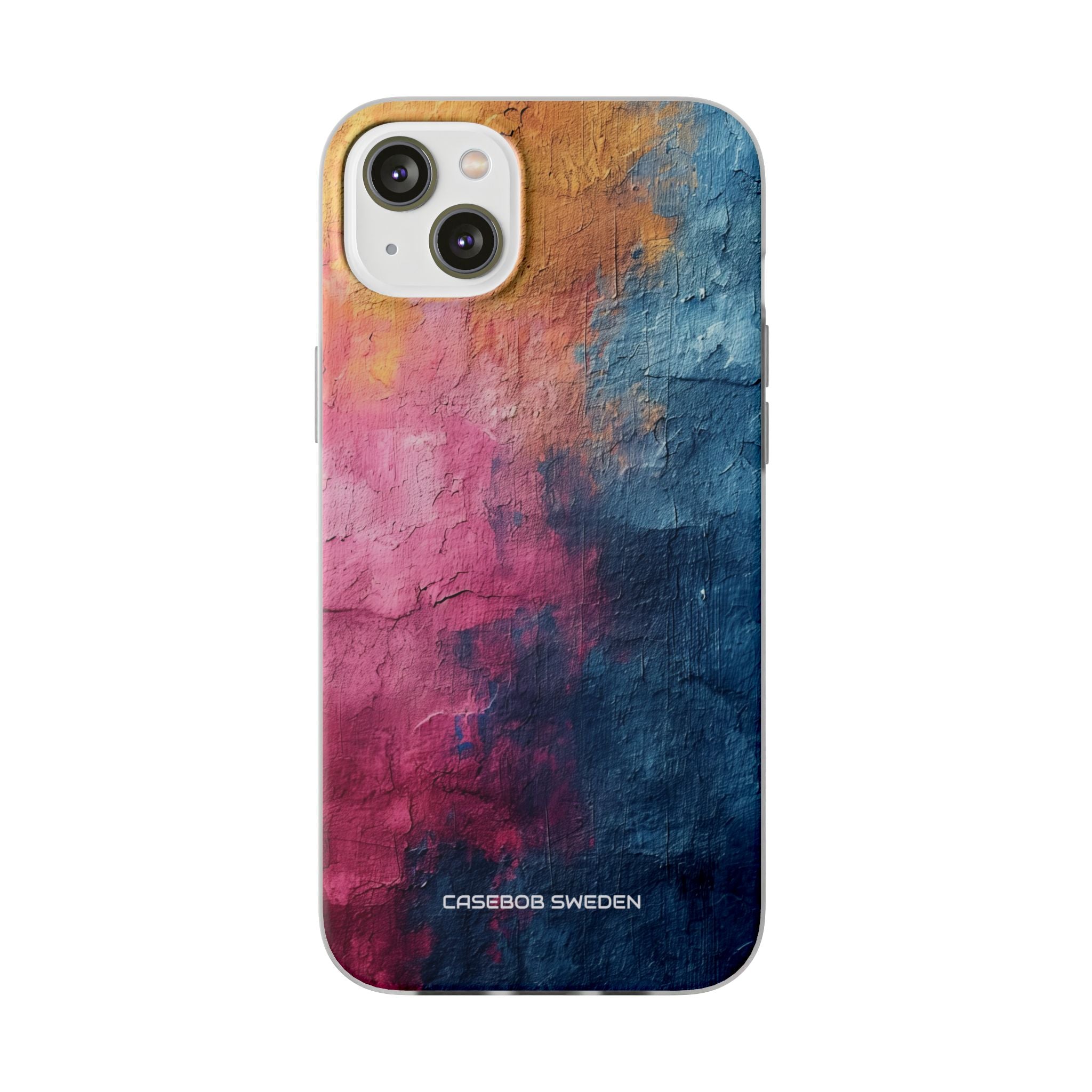 Blue Pink Abstract - Flexi iPhone 14 Phone Case