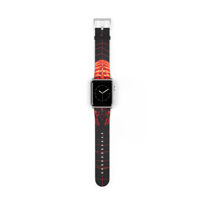 Crimson Spiderweb - Watch Band