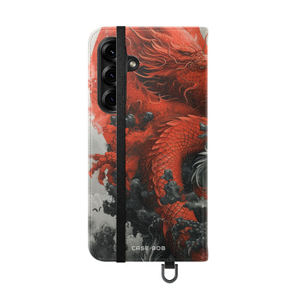 Twin Dragons Dance - Samsung S25+ Case - Lompakko