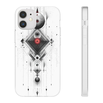 Red Geometry Harmony | Flexible Phone Case for iPhone