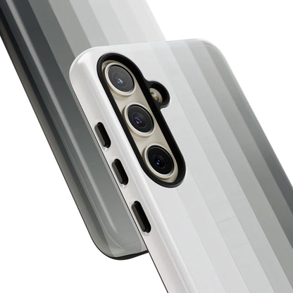 Silver Gradient Stripes Samsung S24 - Tough