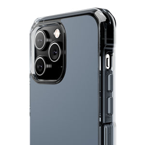 Slate Gray | Phone Case for iPhone (Clear Impact Case - Magnetic)