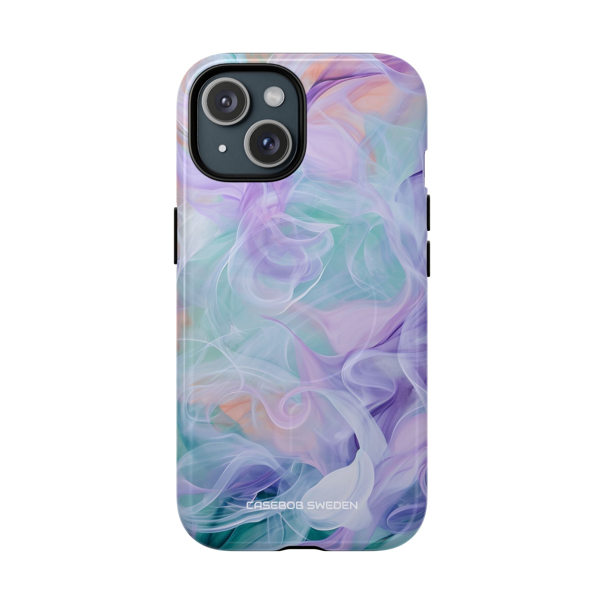 Purple Peach Whirl - Tough + MagSafe® iPhone 15 Phone Case