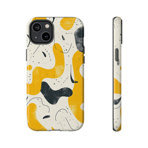 Yellow Linear Harmony - Protective Phone Case