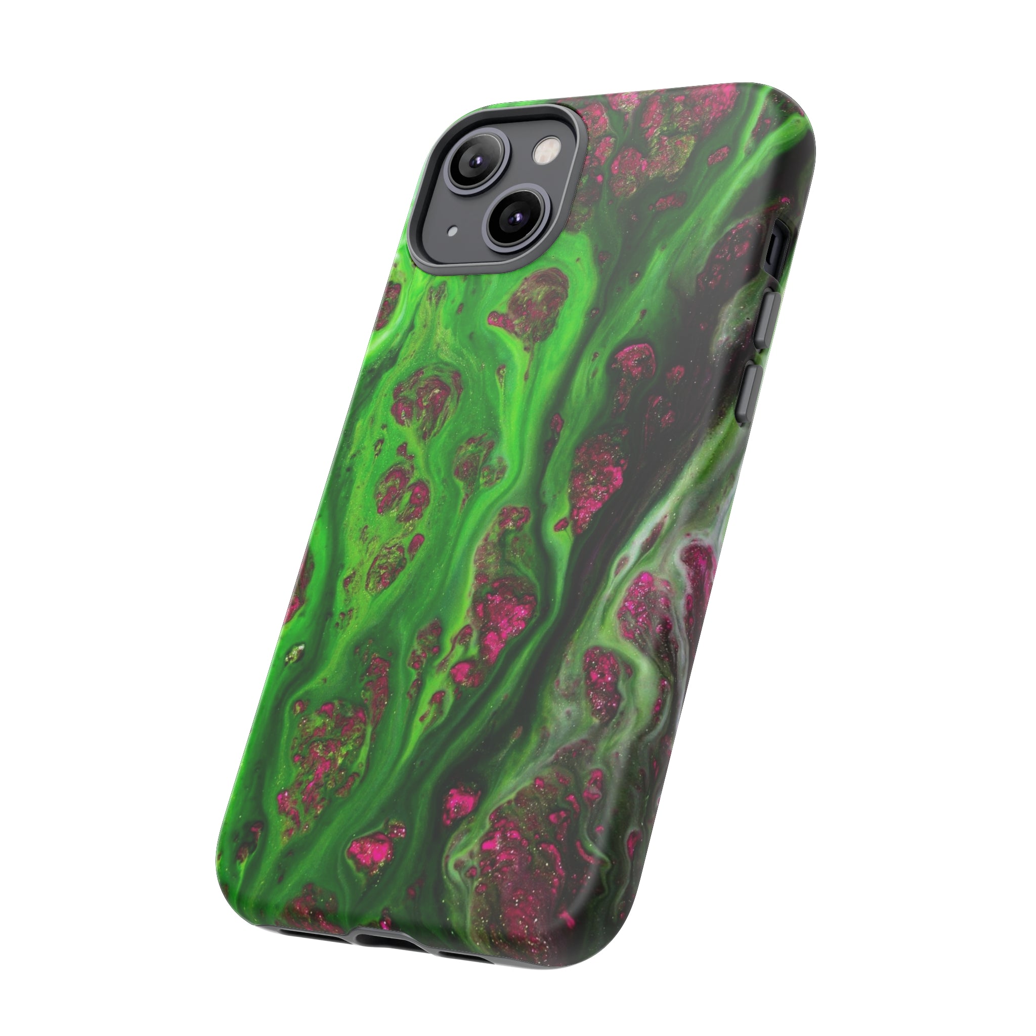 Toxic Green Ink Art iPhone Case (Protective) Phone Case