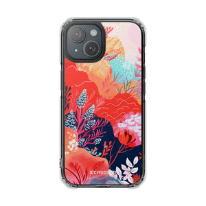 Living Coral Design | Handyhülle für iPhone (Clear Impact Case – magnetisch)