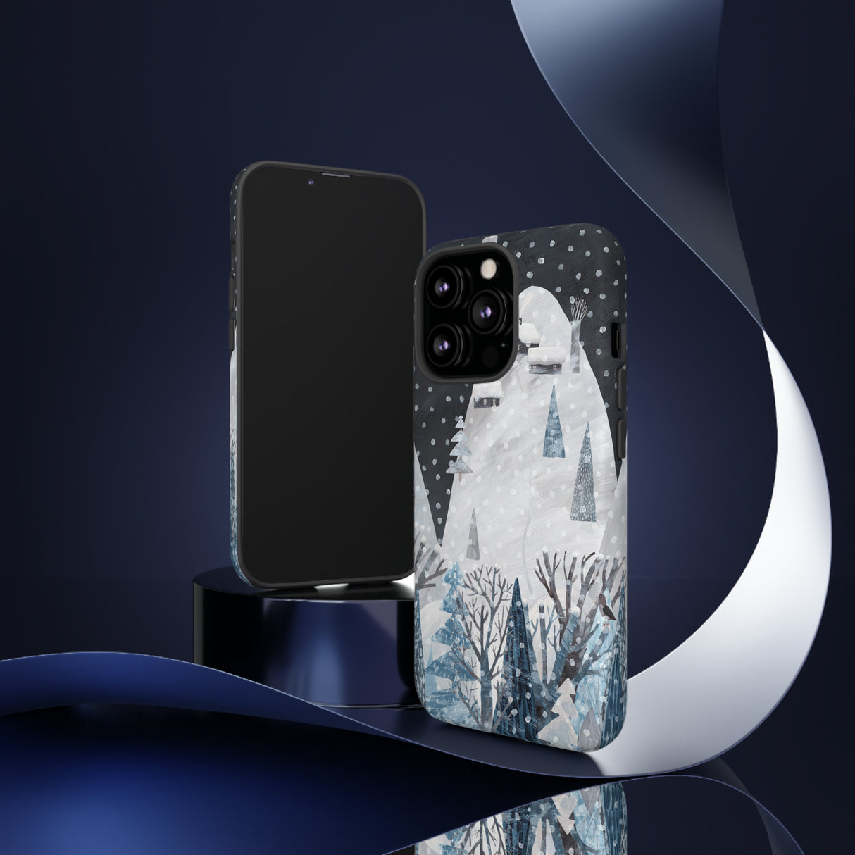 Cute Winter Landscape - Protective Phone Case