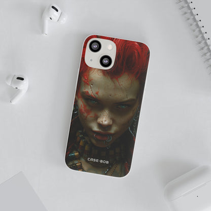 Red Spike Gaze iPhone 13 mini Case - Soft