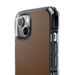 Dark Brown | Phone Case for iPhone (Clear Impact Case - Magnetic)