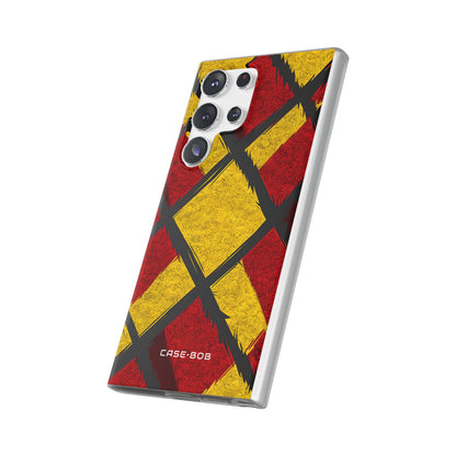Cracked Diamond Grid Samsung S23 Ultra - Soft Case