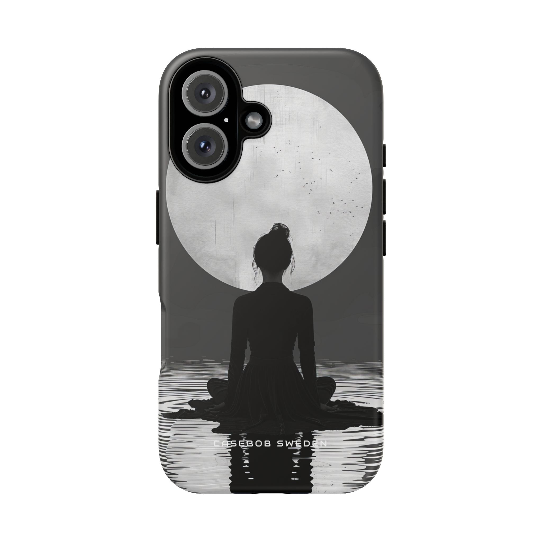 Zen Serenity Moon Reflection iPhone 16 - Tough Phone Case