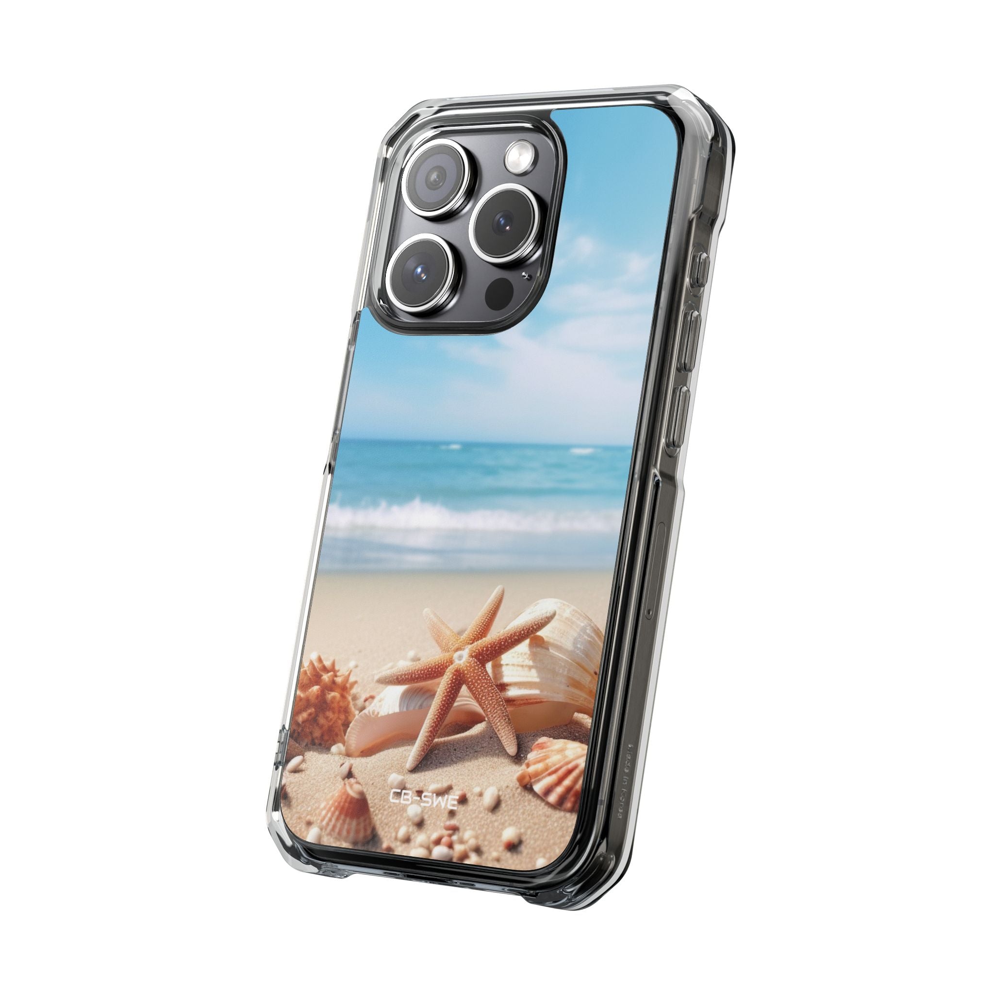 Shells Rest Beneath Waves iPhone Case - Impact