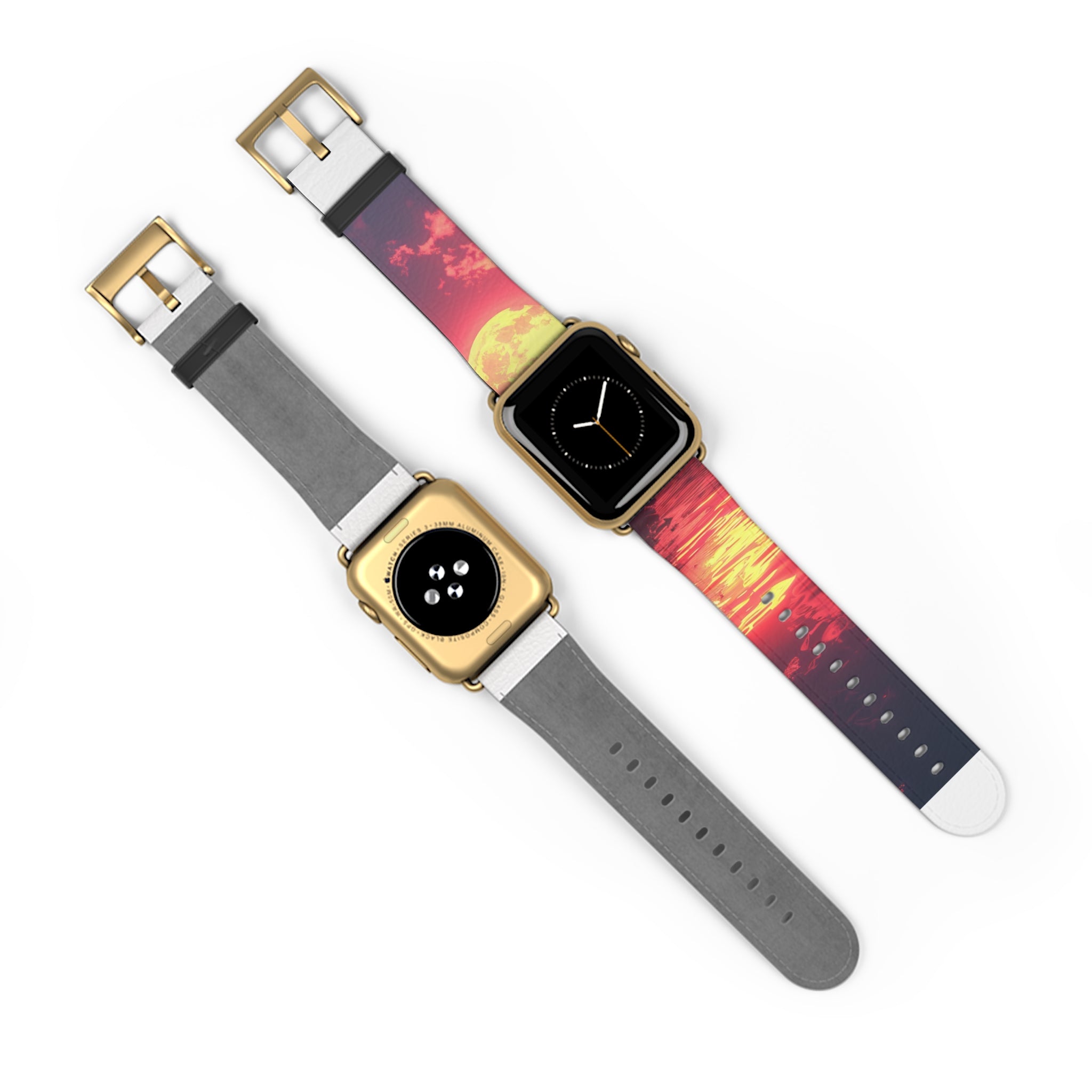 Yellow Moon Reflection - Watch Band