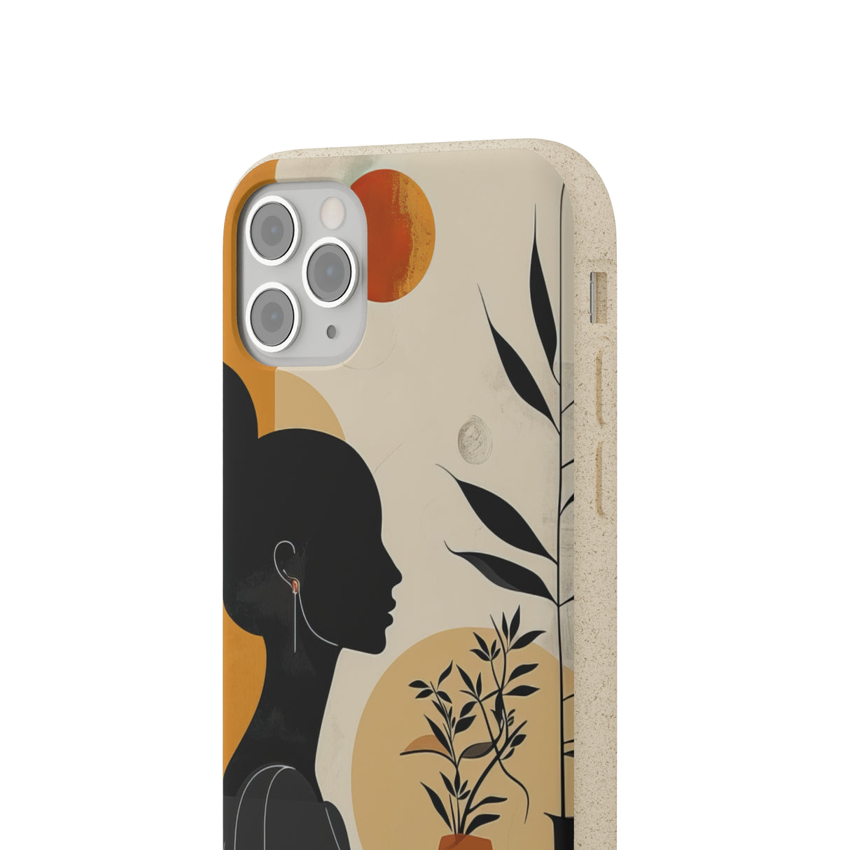 Modern Silhouette Tranquility | Biodegradable Phone Case