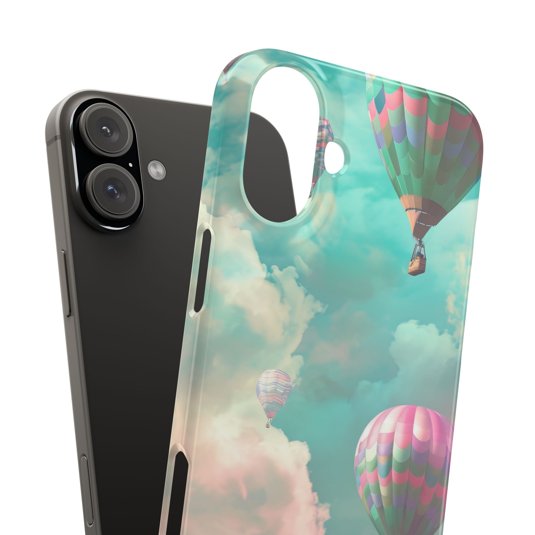 Pastel Balloon Adventure - Slim iPhone 16 Phone Case