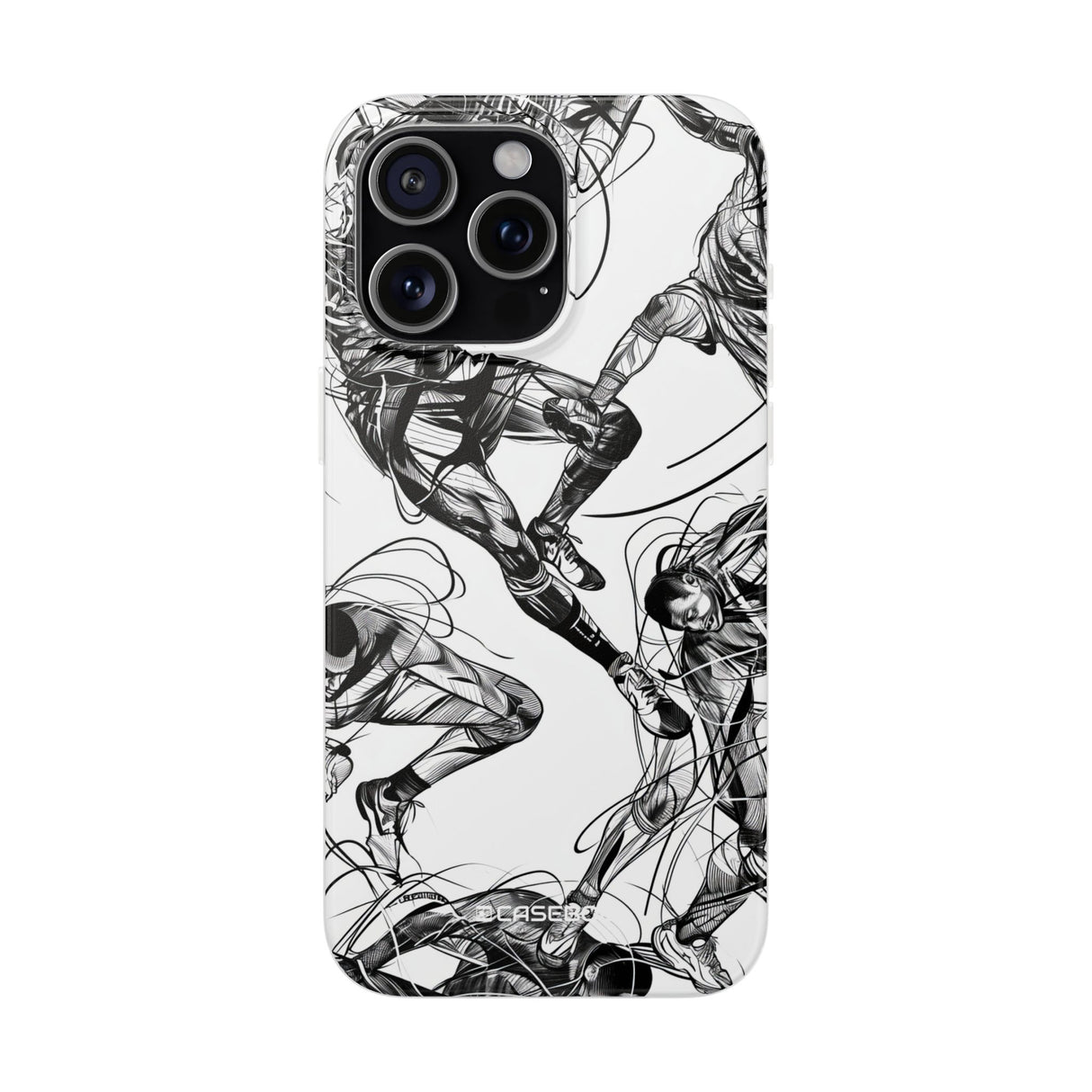 Dynamic Athletic Surrealism | Flexible Phone Case for iPhone